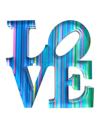 Acrylic Love Sculpture Bluest Sea Art