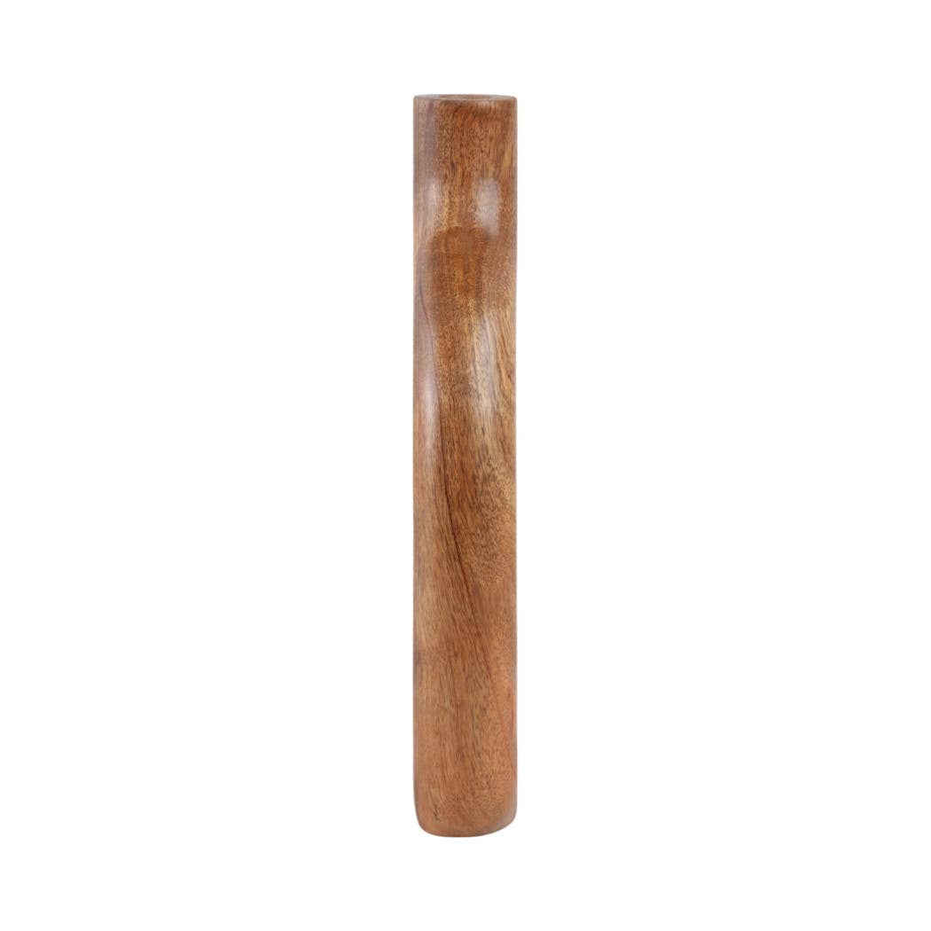 Tall Brown Wood Oval Open Cut-Out