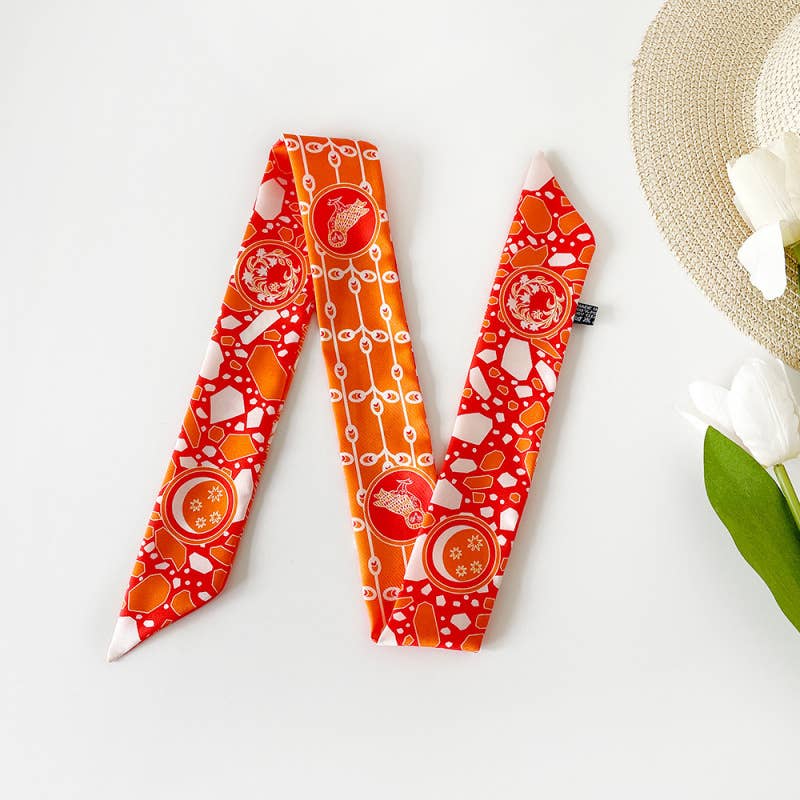 Versatile Printed Scarf Headband Fashion Accessory