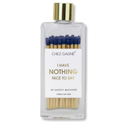 I Have Nothing Nice to Say - Safety Matches - Navy Matchboxes & Lighters