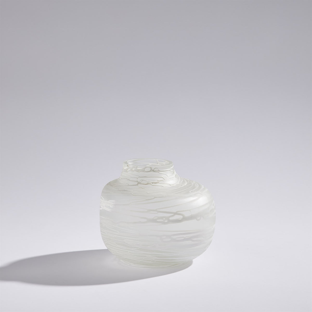 Frosted Stripe Vase