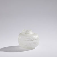 Frosted Stripe Vase