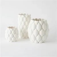 Pillowed Printed Vase Decorative Vases