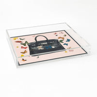 Black Handbag Print, Acrylic Display Tray