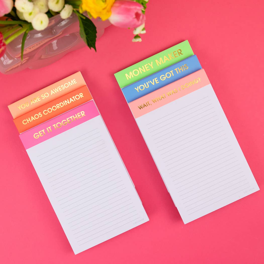 Wait, What Was I Doing? - Lined Notepad - Coral Pink - 65 perforated pages - 5x8 Notepads