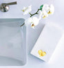 Cloth-Like Disposable Guest Towels: Gold Heart Hand Towels & Holders