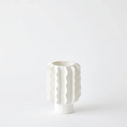 Matte White Vallon Vase Small Decorative Vases