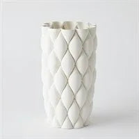 Pillowed Printed Vase Cylinder Decorative Vases