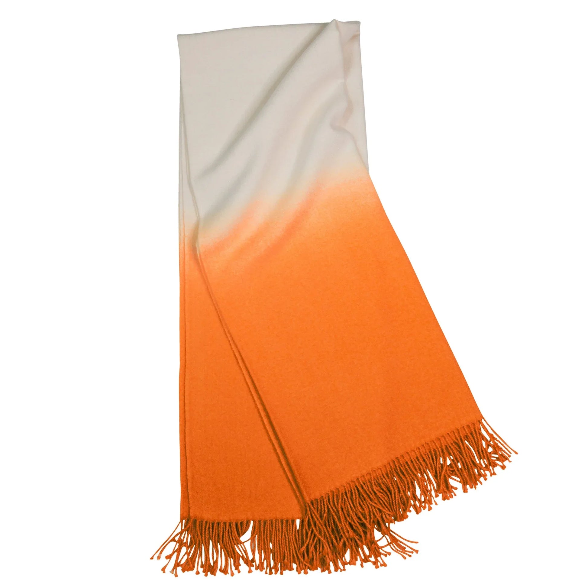 Dip-Dyed Throw Tangerine Throws