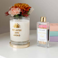 Everything is Fine - Glass Bottle Safety Matches - Pink