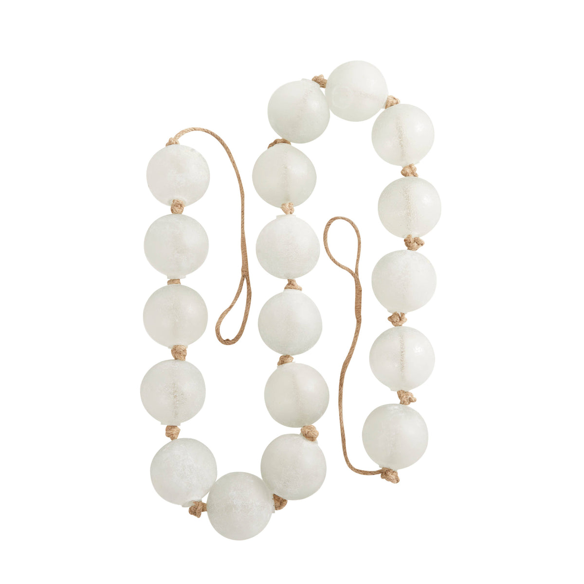 Coastal Glass Garland With Tassel
