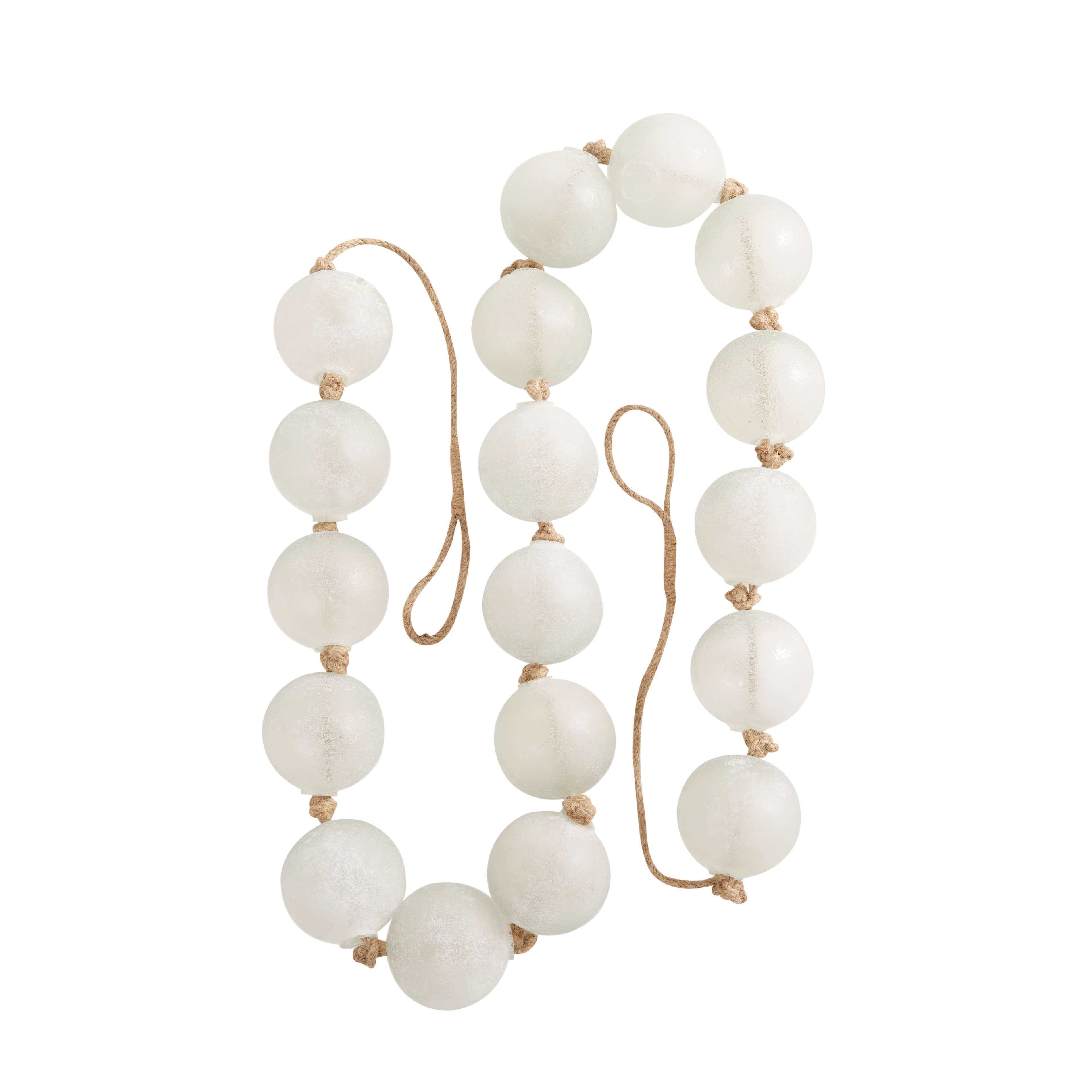 Coastal Glass Garland With Tassel