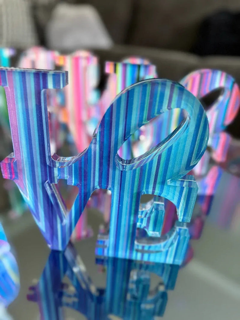 Acrylic Love Sculpture Art