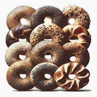 A Dozen Bagels Acrylic Tray