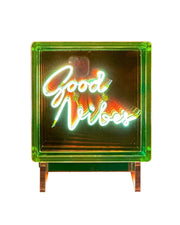 Acrylic Neon Infinity Cube Good Vibes Decor