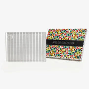 Striped Challah Board Silver Challah Board
