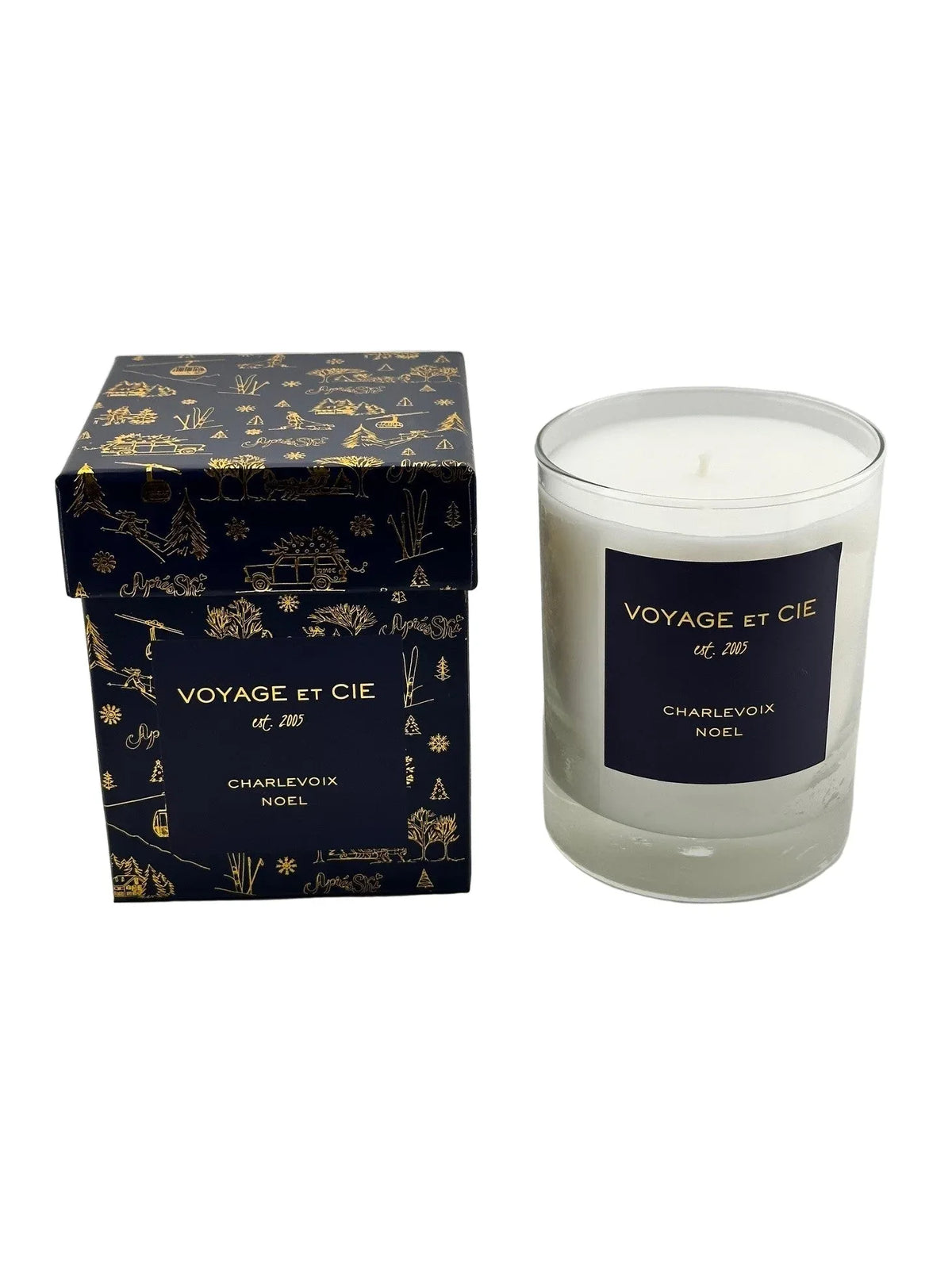 Après Ski Collection Holiday Highball Candle Charlevoix Noel Candles