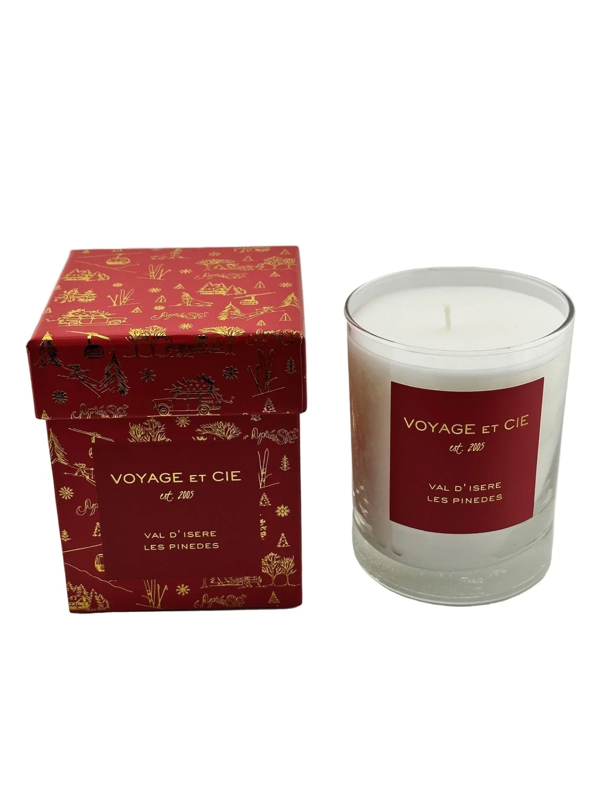 Après Ski Collection Holiday Highball Candle Val D'Isere Les Pinedes Candles