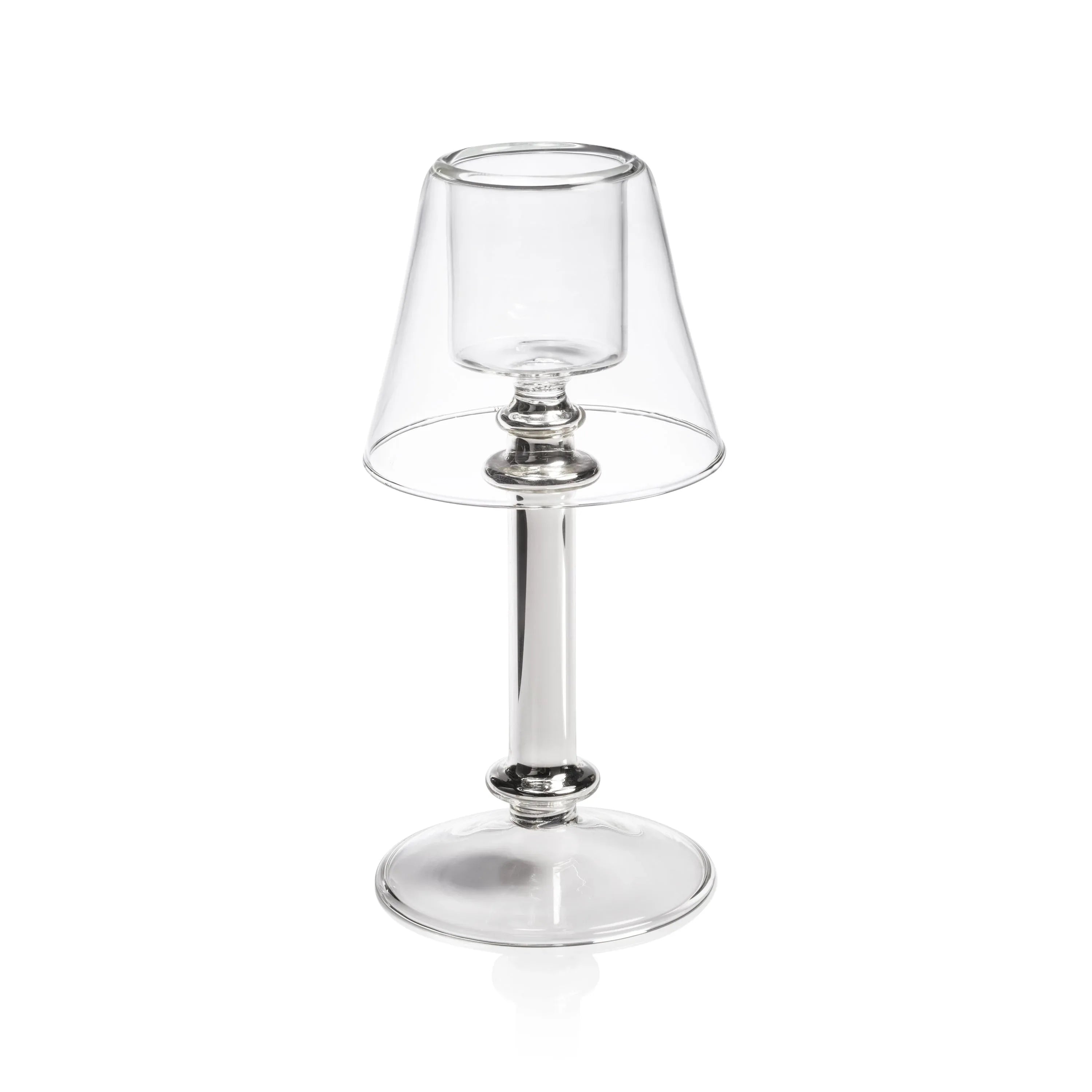 Ariel Tealight Lamp Silver Votives, Hurricanes & Candleholders