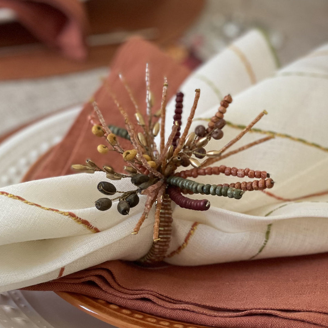 Autumn Burst Napkin Ring s/4 Napkin Rings