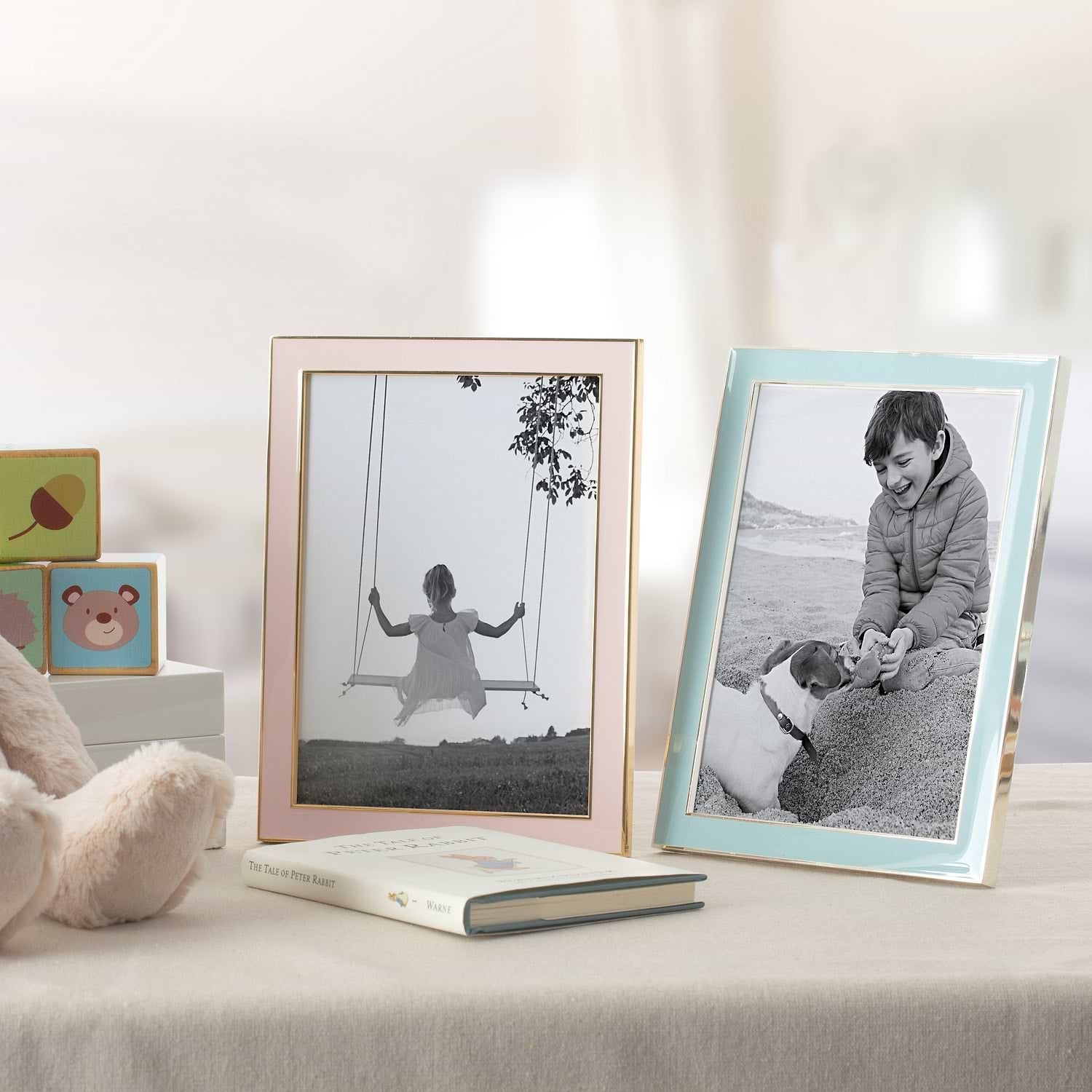 Powder Enamel & Silver Frame