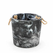 Resin Ice Bucket Black Swirl Ice Bucket