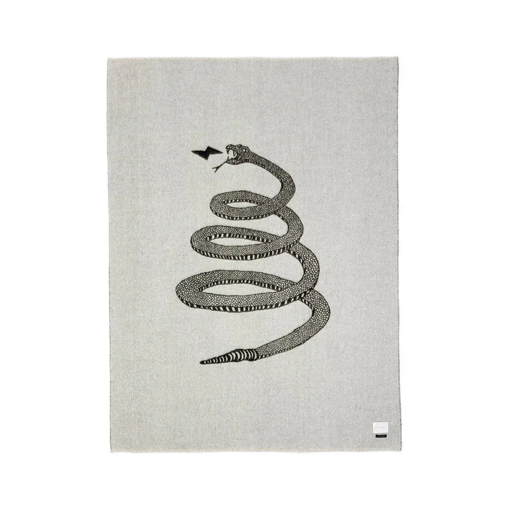 Peyote Rattlesnake Reversible Throw Grey Throw