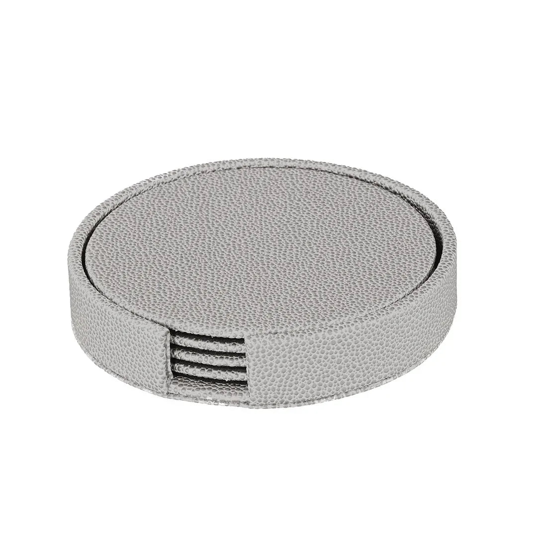 Skate Round Coaster Set Gray Coasters