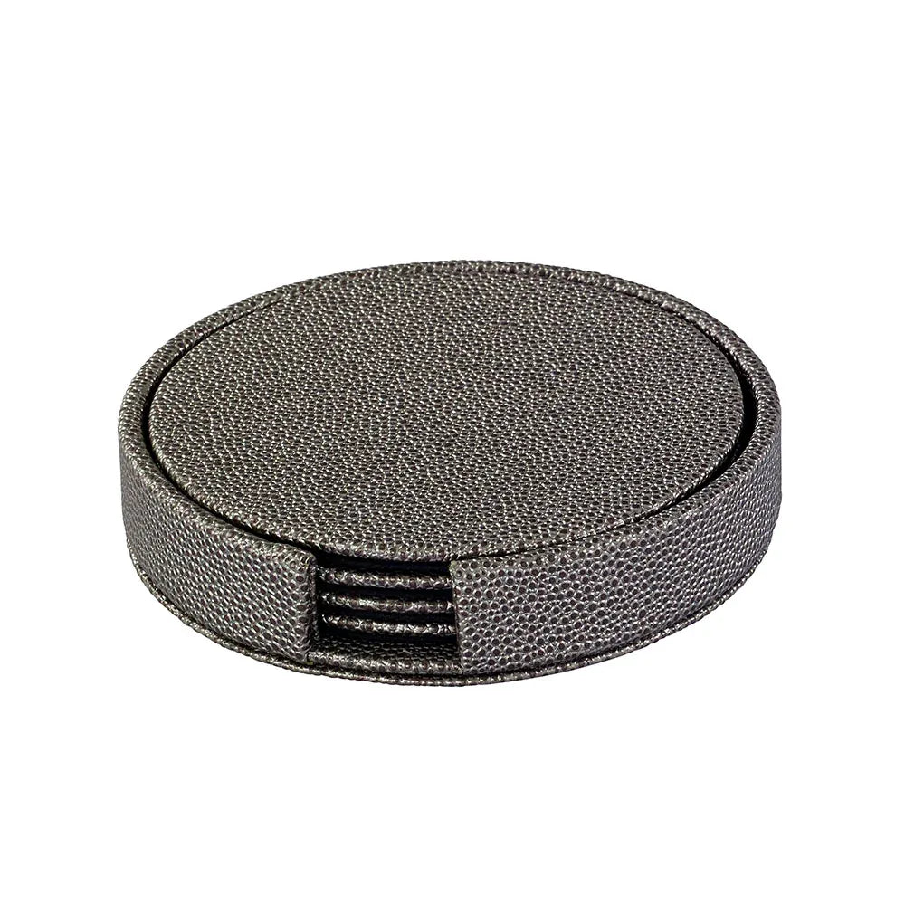 Skate Round Coaster Set Charcoal Coasters