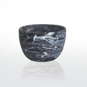 Resin Snack Bowl Black Swirl Snack Bowls
