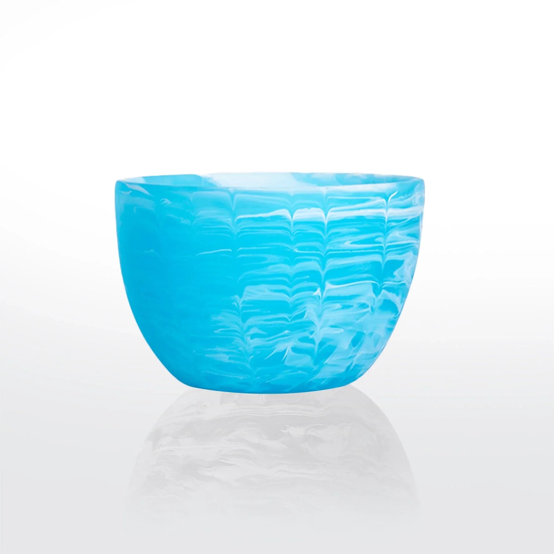 Resin Snack Bowl Aqua Swirl Snack Bowls