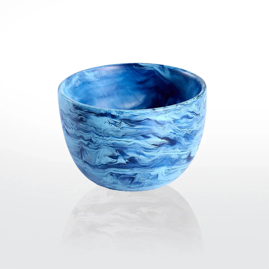 Resin Snack Bowl Denim Swirl Snack Bowls