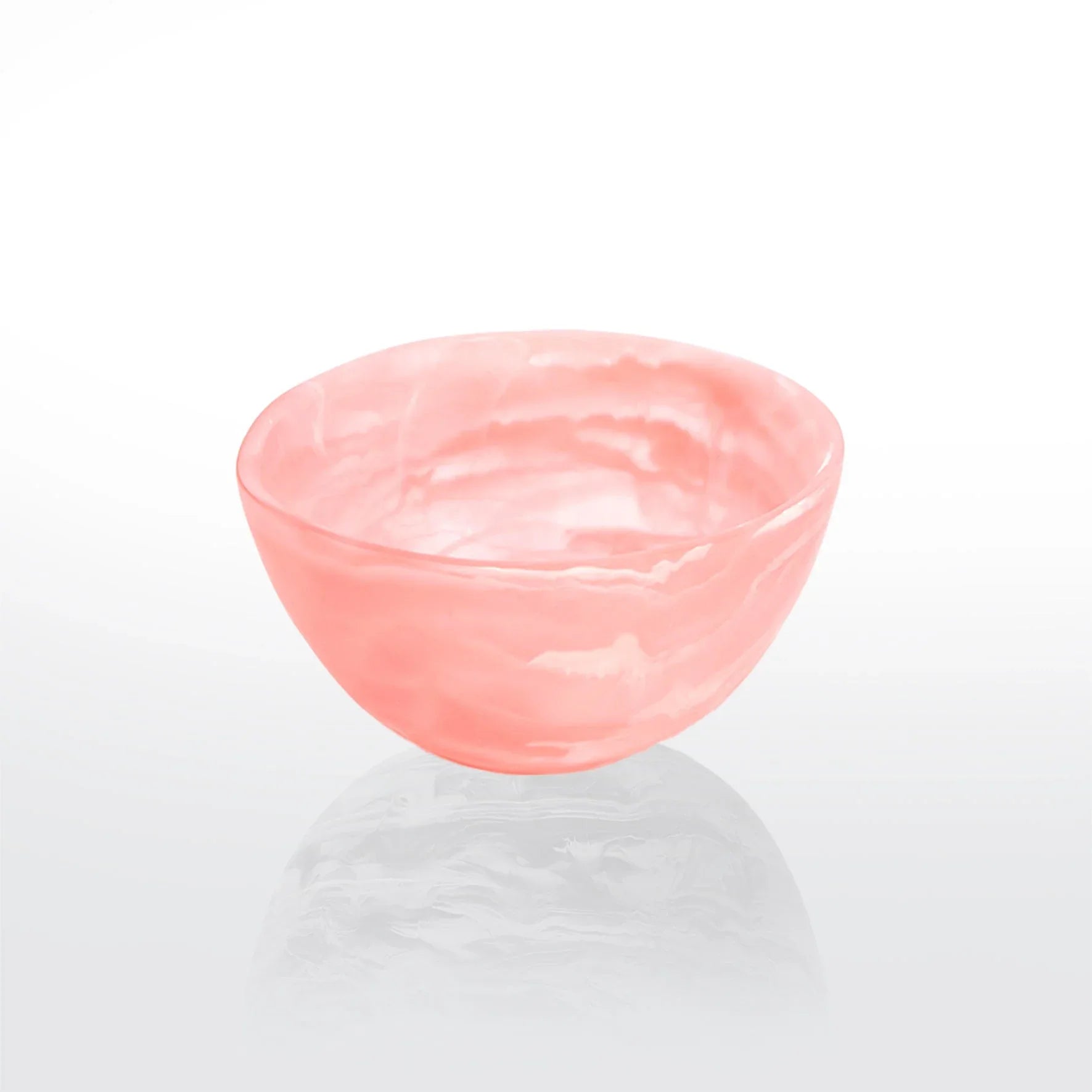 Resin Snack Bowl Pink Swirl Snack Bowls