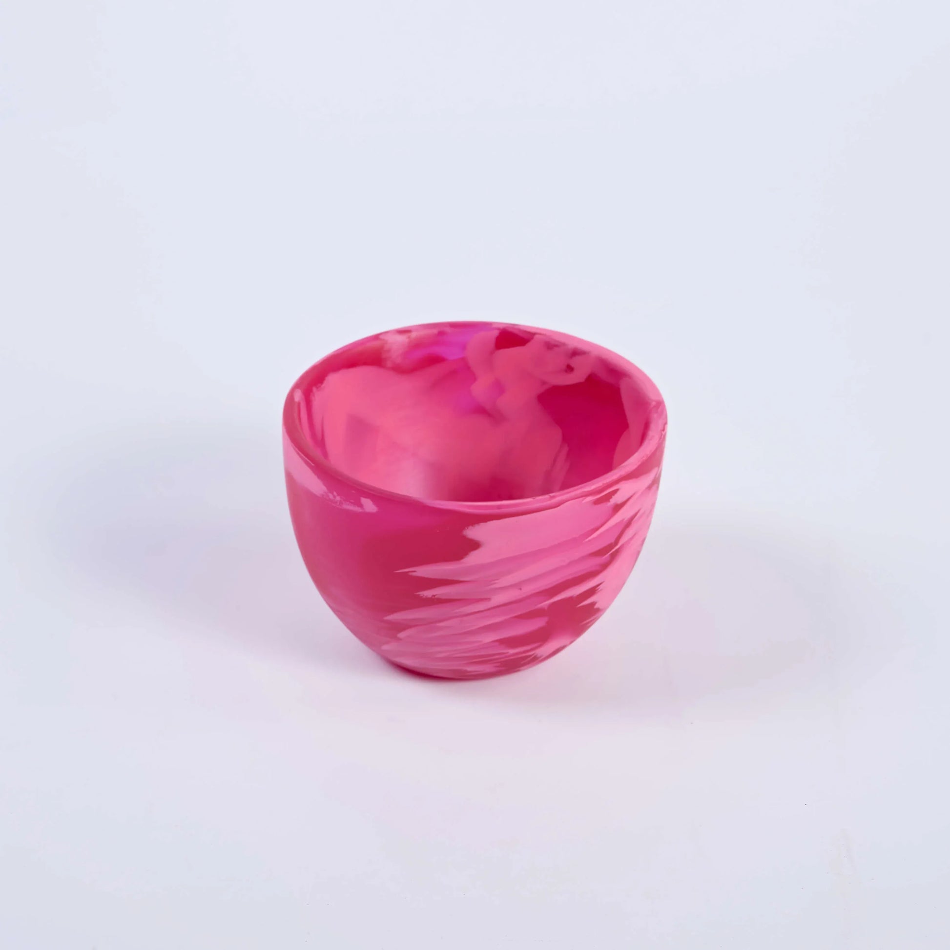 Resin Snack Bowl Magenta Swirl Snack Bowls