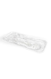 Classical Rectangle Platter - White Swirl Serving Platters