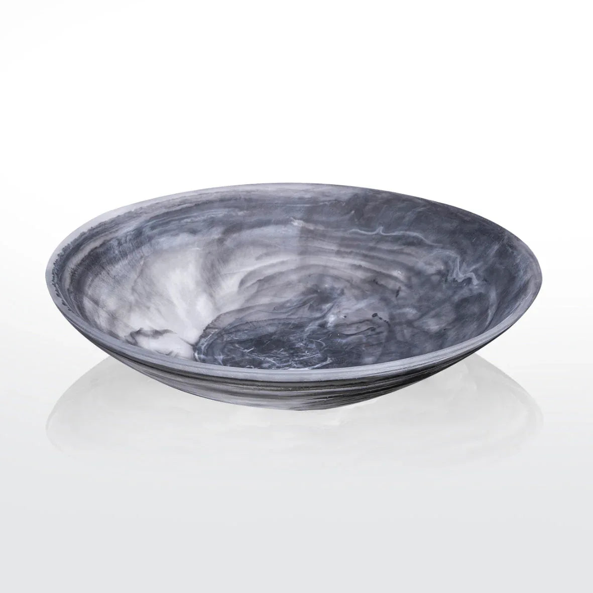 Everyday Bowl Large Black Swirl Serving Bowl