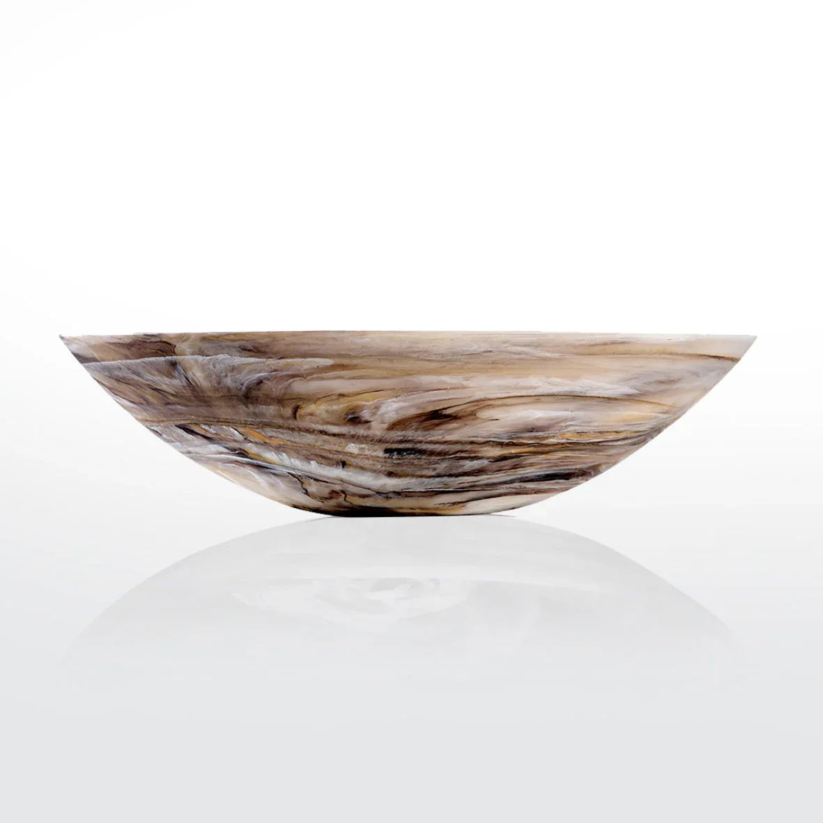 Everyday Bowl Large Mocha Swirl Serving Bowl