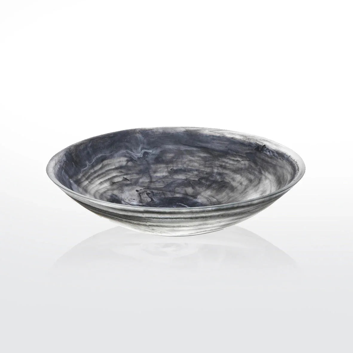 Everyday Bowl Medium Black Swirl Serving Bowl