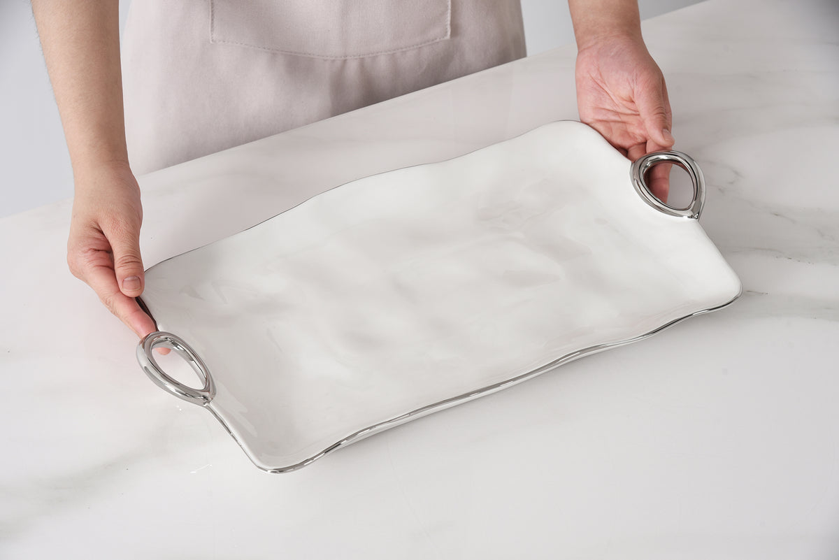 Large Platter With Handles