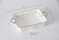 Rectangular Baking Dish With Handles