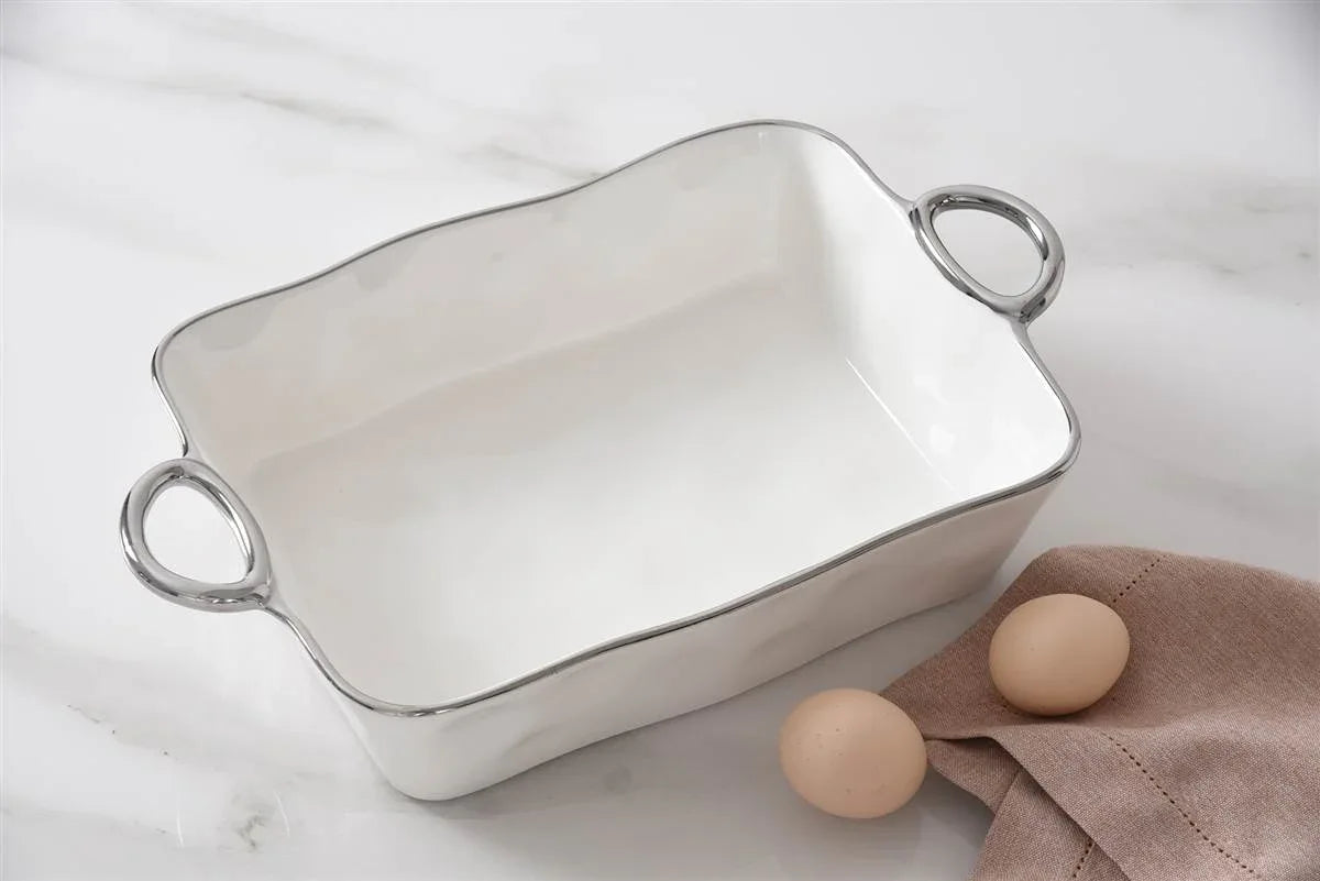 Rectangular Baking Dish With Handles Serving Dish