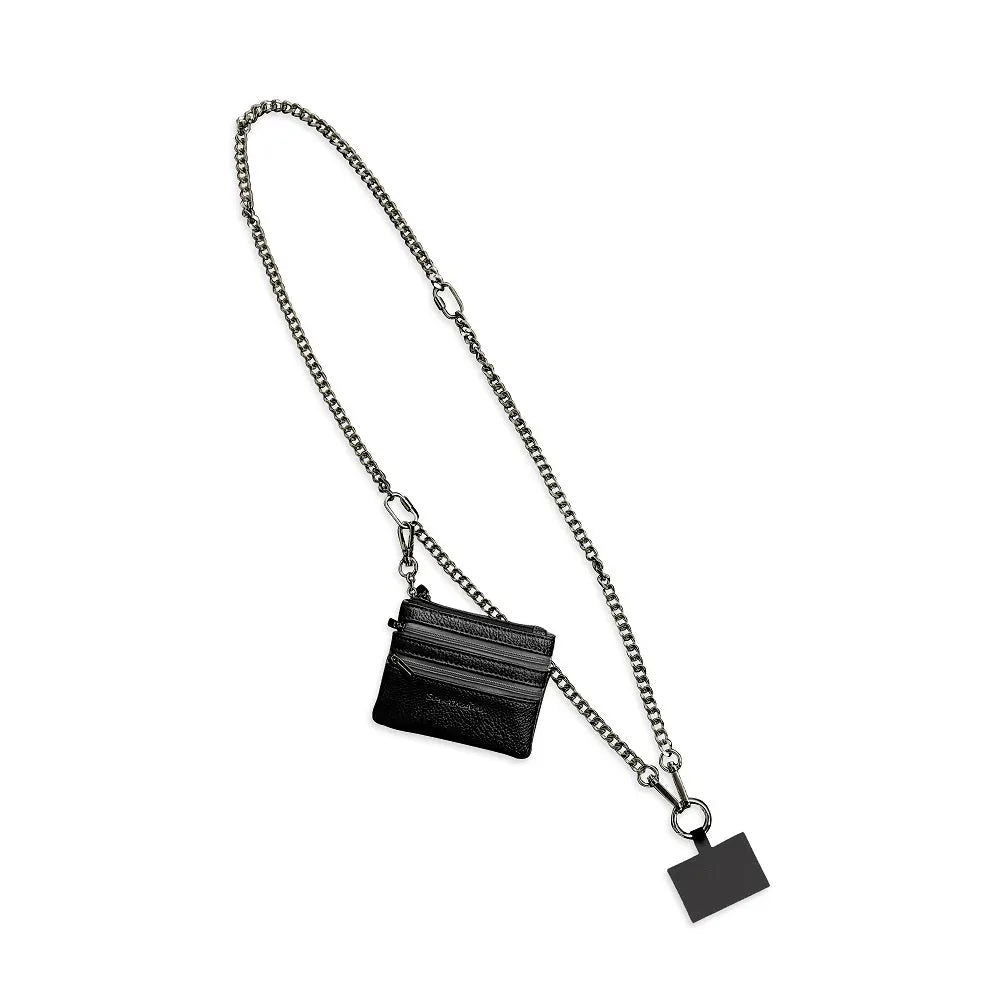 Clip & Go Chain w/Zippered Pouch Gun Metal Accessories