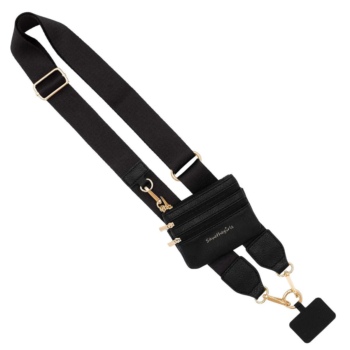 Clip & Go Strap with Pouch Black Gold Accessories