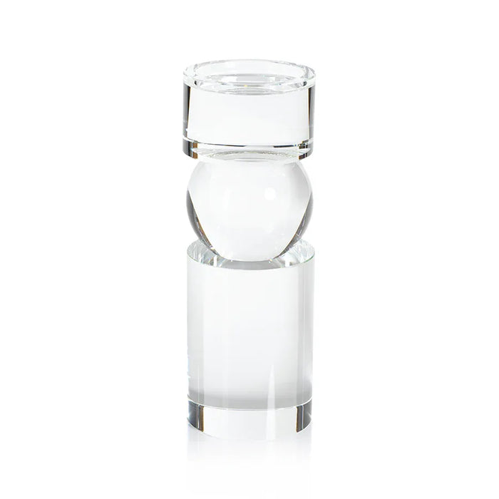 Renzo Crystal Pillar Holder Tall Votives, Hurricanes & Candleholders