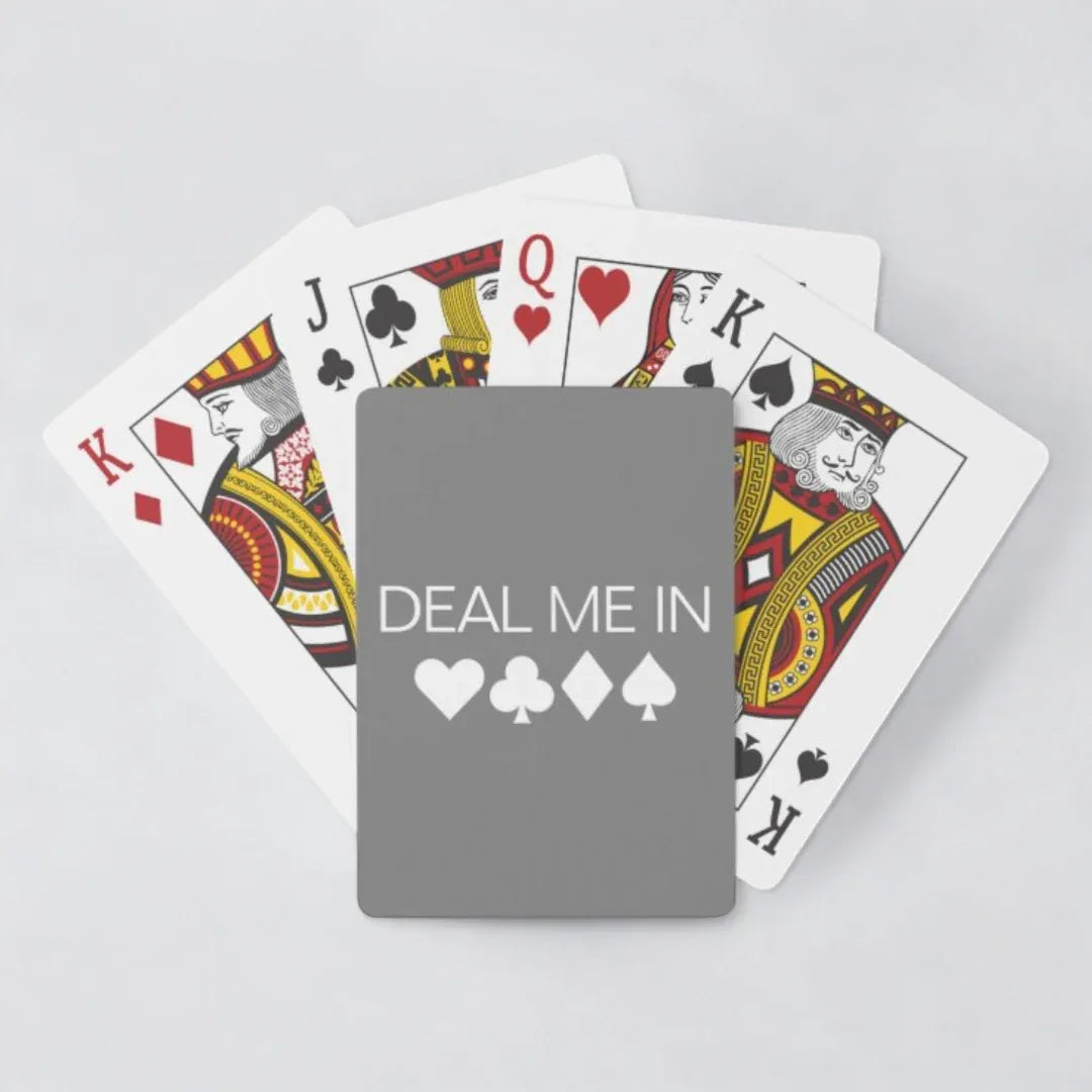Deal Me in Canasta Time Playing Cards Gray Games - Canasta