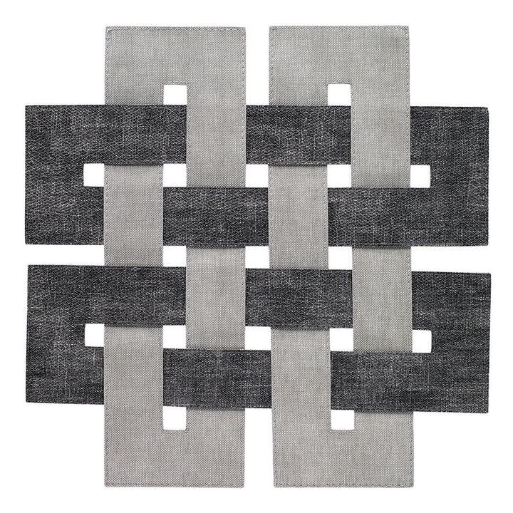 Celtic Placemats Set of 4 Smoke Granite Placemats, Napkins, & Napkin Rings