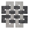 Celtic Placemats Set of 4 Smoke Granite Placemats, Napkins, & Napkin Rings