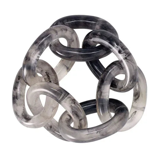 Chain Link Smoke Napkin Rings S/4 Placemats, Napkins, & Napkin Rings