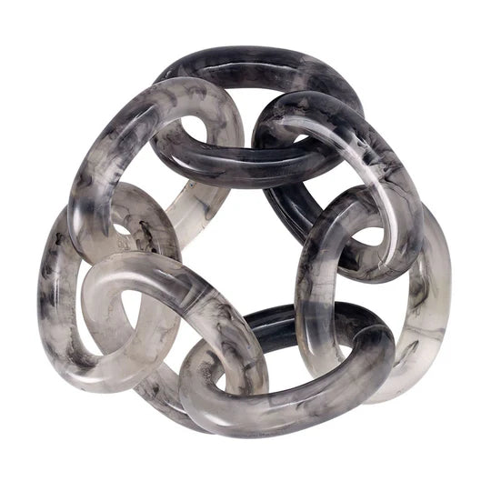 Chain Link Smoke Napkin Rings Set of 4