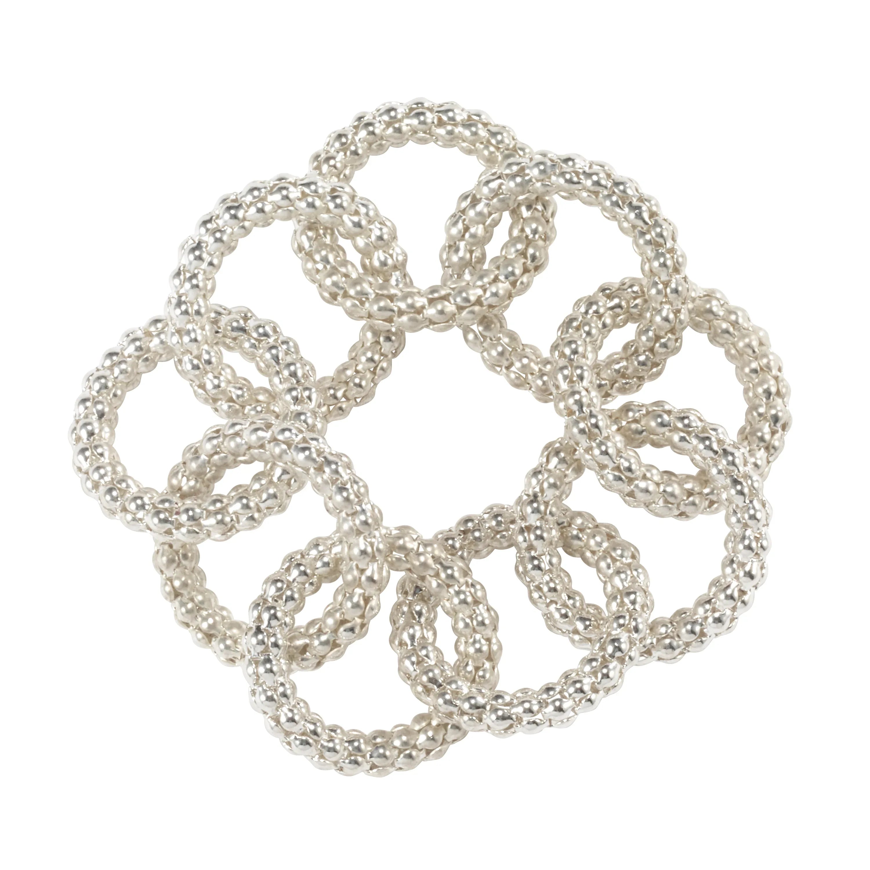 Chains Silver Napkin Rings S/4 Napkin Rings